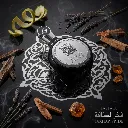 Firefly_Gemini Flash_High-end poster image of Lattafa Fakhar Pride perfume bottle lying diagonally on refl 962975.webp